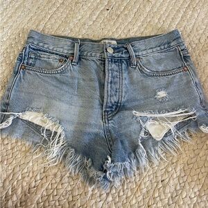free people denim short
